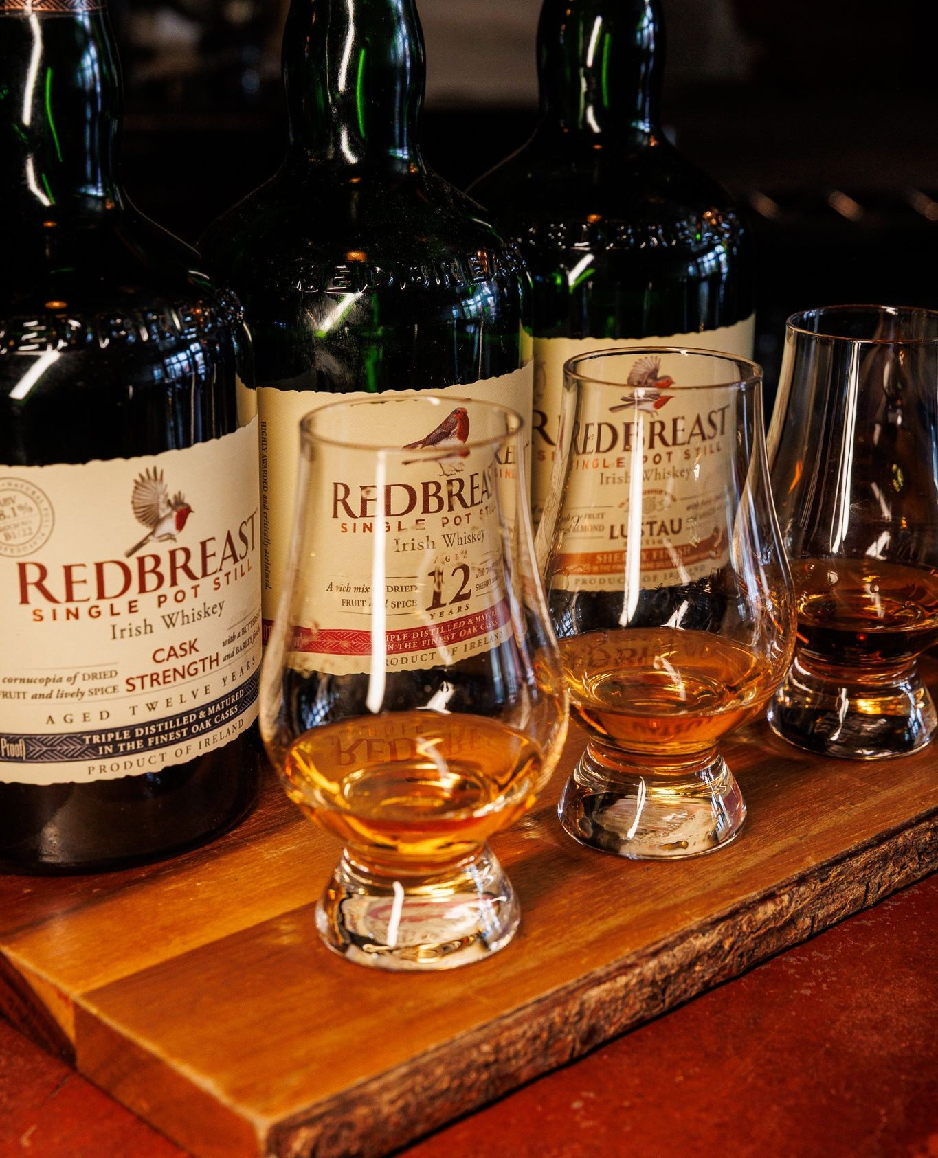 Whiskey flight at Sugar House Detroit